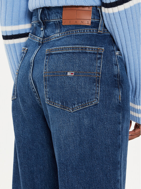 Tommy Jeans Tommy Jeans Blugi DW0DW19244 Albastru Mom Fit