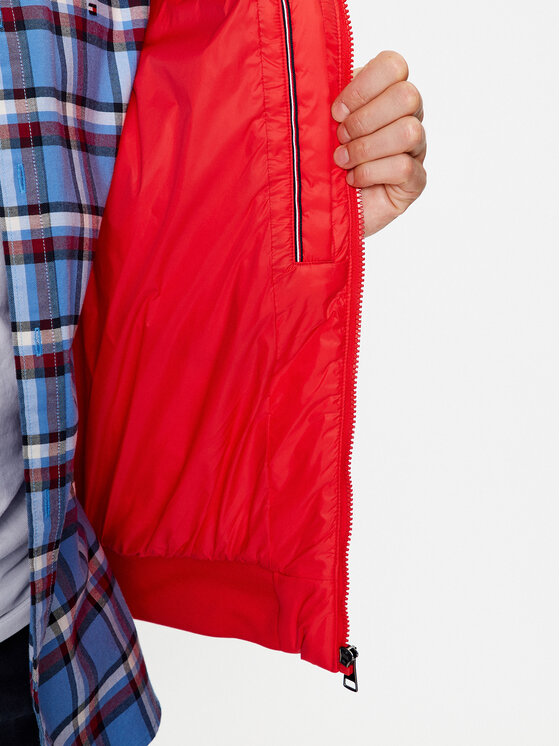 Tommy Hilfiger Tommy Hilfiger Kurtka przejściowa MW0MW32766 Czerwony Regular Fit