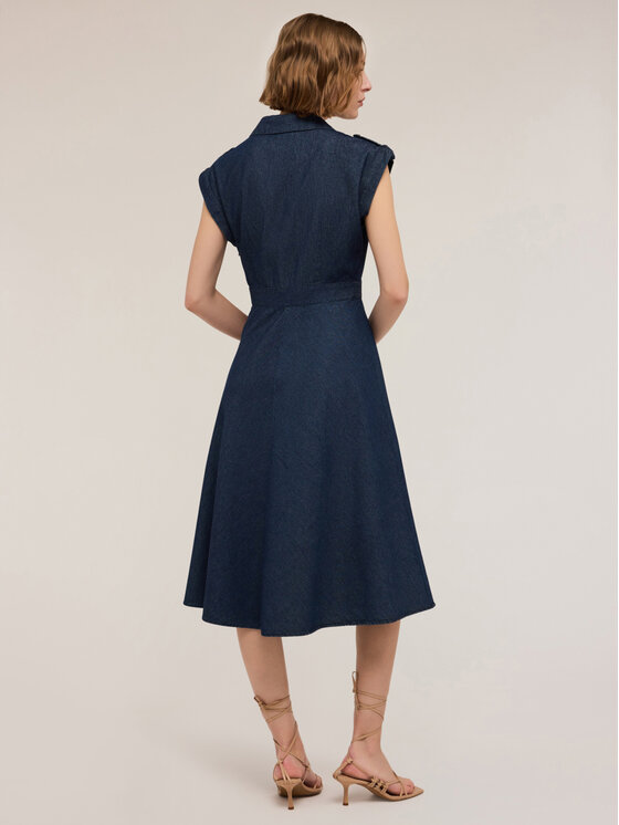 Motivi Motivi Vestito da giorno 7157Q003233N034 Blu Slim Fit