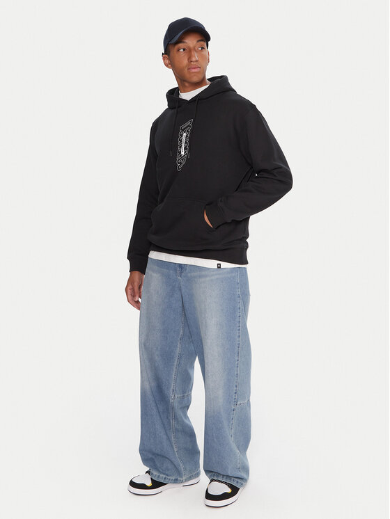 DC DC Світшот EDYFT03557 KVJ0 Чорний Regular Fit