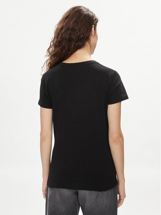 Liu Jo Liu Jo T-särk TA4203 JS003 Must Regular Fit