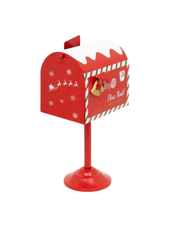 MIAhome MIAhome Skrzynka na listy świąteczna, Noël 32x16,5x12,5 cm Czerwony