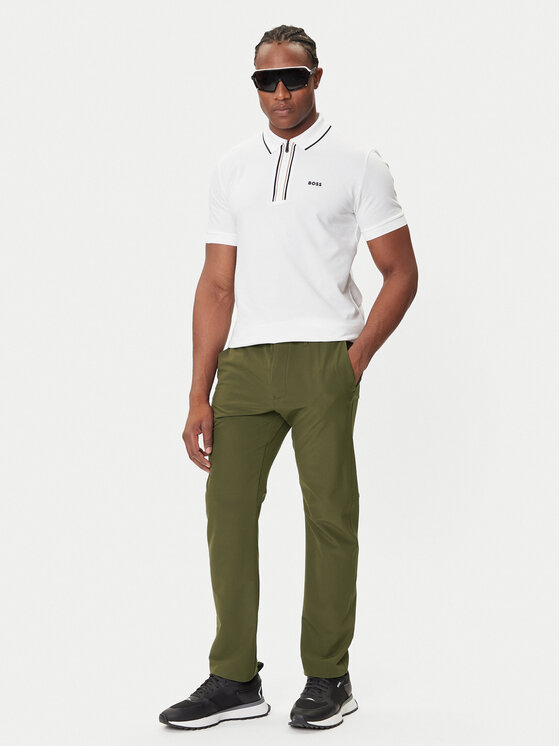BOSS BOSS Pantaloni din material T_Commuter 50534303 Verde Slim Fit