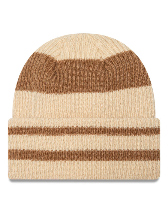 New Era New Era Czapka Stripe Cuff Knit Beanie 60580764 Beżowy