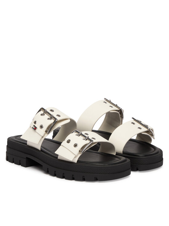 Tommy Jeans Tommy Jeans Nazouváky Tjw Buckle Straps Sandal EN02966 Écru