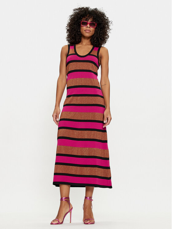 LOLA CASADEMUNT LOLA CASADEMUNT Úpletové šaty MS2416012 2N2 Farebná Regular Fit