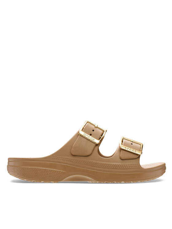 Crocs Crocs Шльопанці Saturday Sandal Metallic Buckle 213316 Коричневий