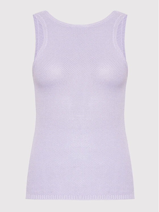 Simple Simple Marškinėliai TPD038 Violetinė Slim Fit