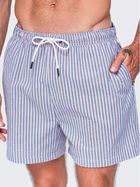 Ombre Ombre Szorty kąpielowe OM-SRSS-0214 Szary Regular Fit