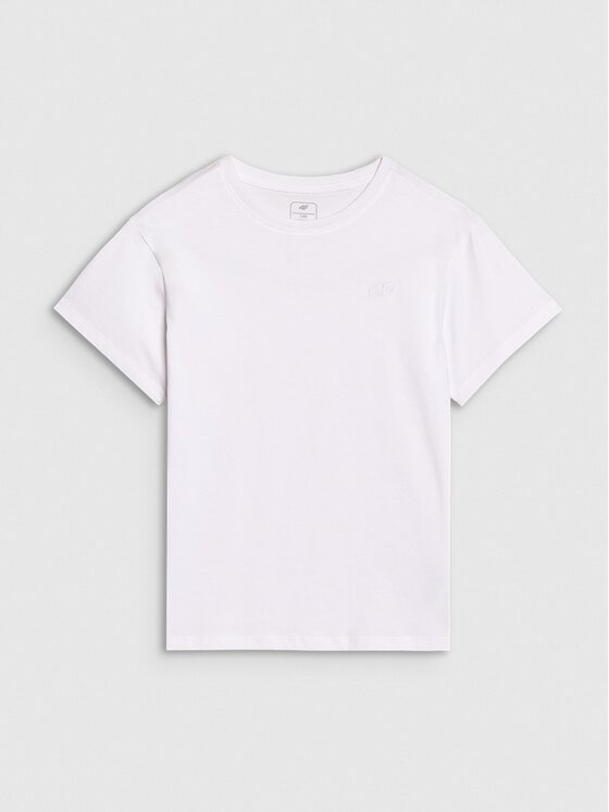 4F 4F T-Shirt 4FJWMM00TTSHM2330-10S Biały Standard Fit