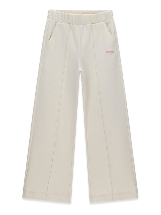 Guess Guess Παντελόνι φόρμας J6BB16 K7269 Κρεμ Wide Leg