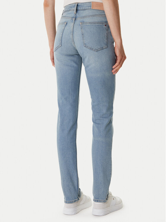 Tommy Hilfiger Tommy Hilfiger Jeans hlače WW0WW47694 Modra Slim Fit