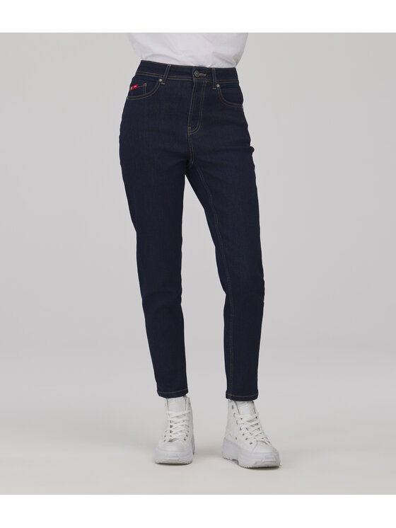 Lee Cooper Lee Cooper Jeansy MATEA Granatowy Mom Fit