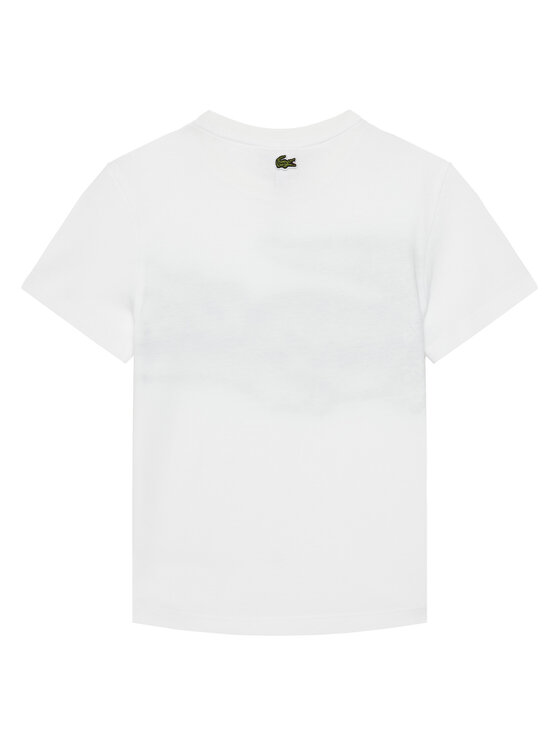 Lacoste Lacoste Marškinėliai TJ8460 Balta Regular Fit