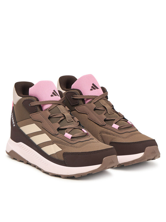 adidas adidas Трекінгові черевики Terrex Anylander Mid Junior Hiking Shoes JR9722 Коричневий
