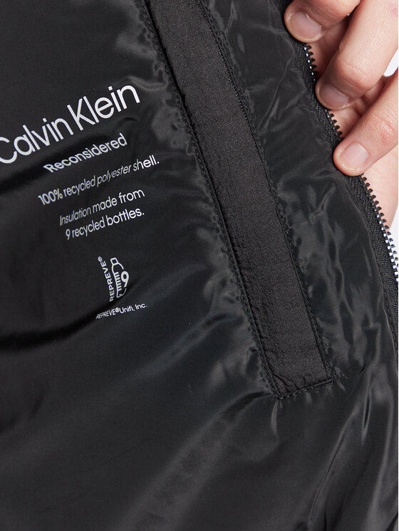 Calvin Klein Calvin Klein Pārejas jaka Crinkle K10K110680 Melns Regular Fit