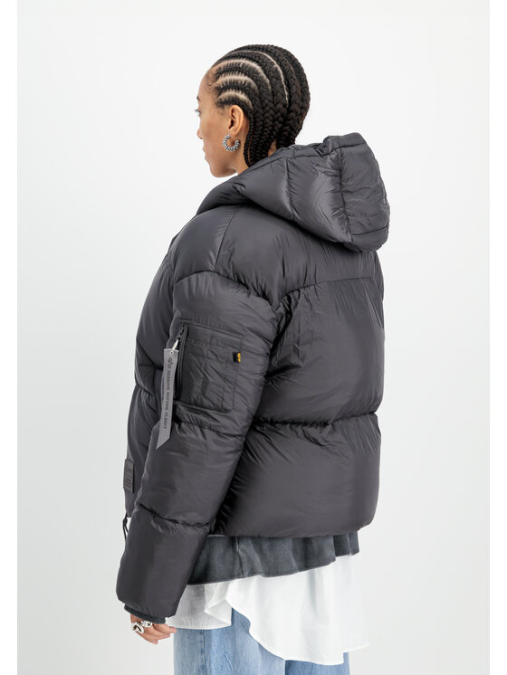 Alpha Industries Alpha Industries Kurtka zimowa Cloud Puffer Bomber Winter Jacket Women Szary Relaxed Fit
