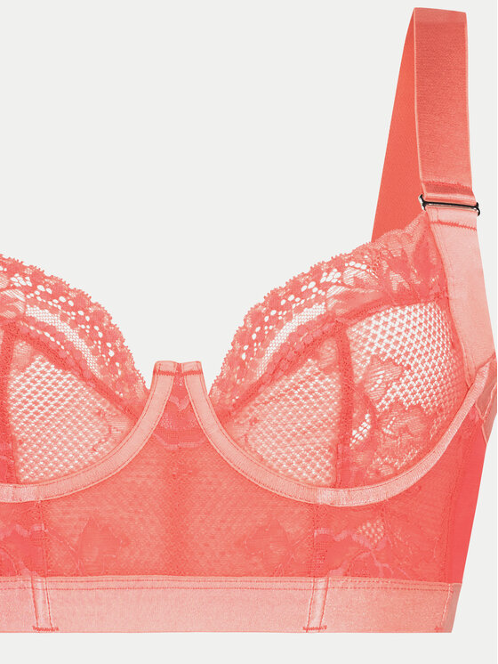 Hunkemöller Hunkemöller Nedrček s kostjo Hana 204675 Roza