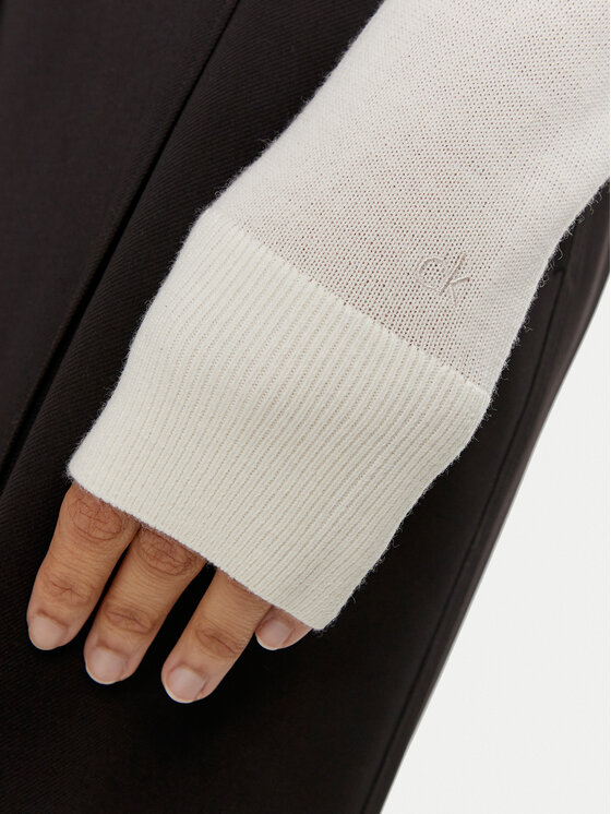 Calvin Klein Calvin Klein Rollkragenpullover K20K207449 Écru Regular Fit
