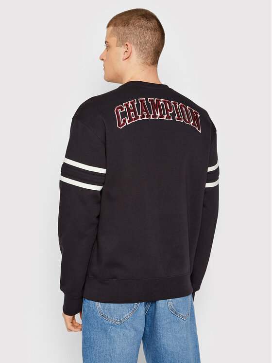 Felpa Logo Varsity Script 216578 Nero Custom Fit