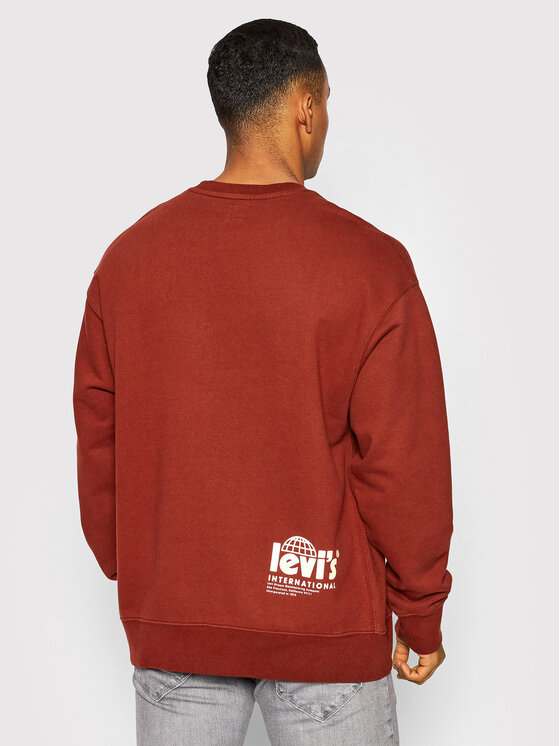 Felpa Graphic 38712-0037 Rosso Relaxed Fit