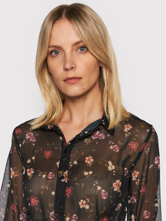Guess Guess Košile Clouis W1BH17 WDW52 Černá Regular Fit