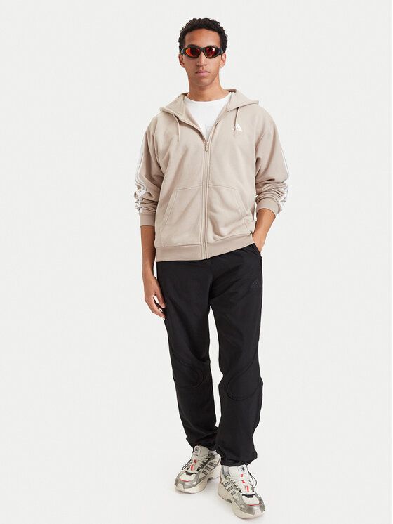 adidas adidas Μπλούζα Essentials 3-Stripes French Terry KY4175 Μπεζ Regular Fit