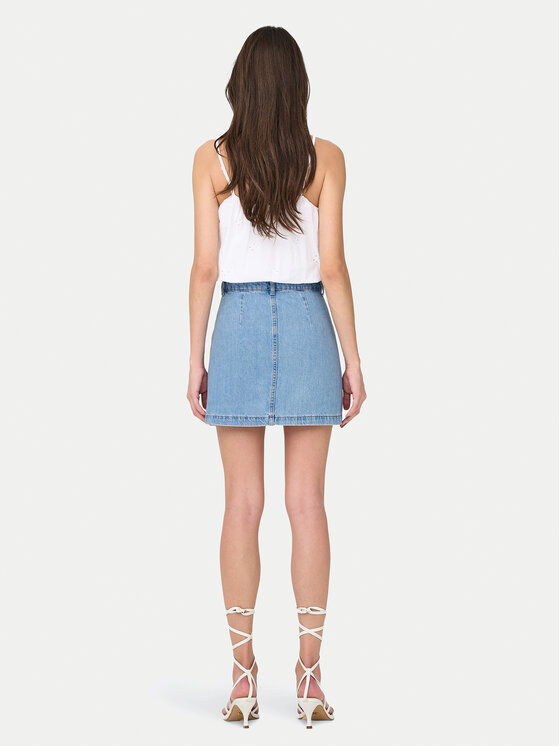 ONLY ONLY Marškinėliai Lou 15342566 Balta Cropped Fit