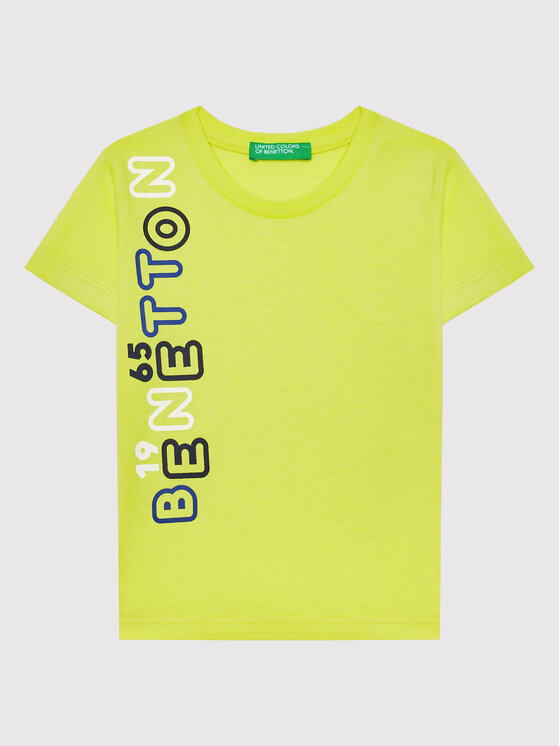 United Colors Of Benetton United Colors Of Benetton Póló 3I1XG102N Zöld Regular Fit