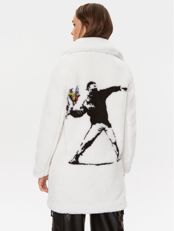 Guess Guess Шуба W3BL67 WF8R2 Écru Regular Fit