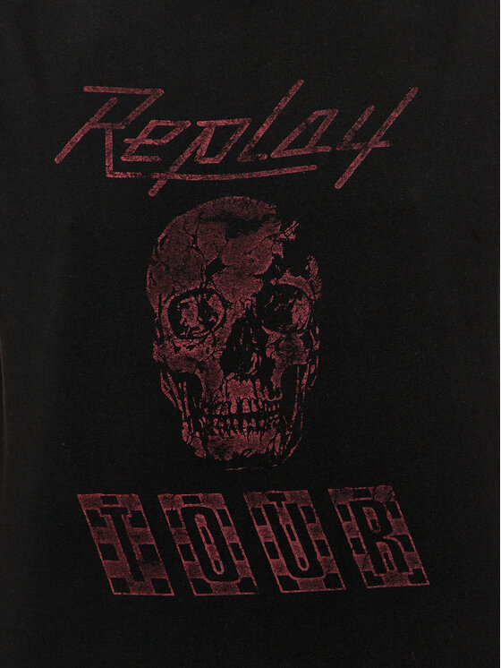 REPLAY Replay Tricou M6761.000.23608P Negru Regular Fit