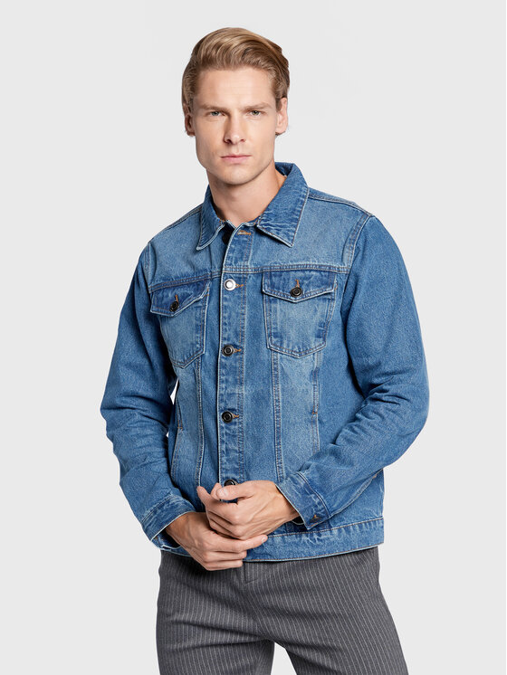 Brave Soul Geacă de blugi MJK-FIELDING Albastru Regular Fit