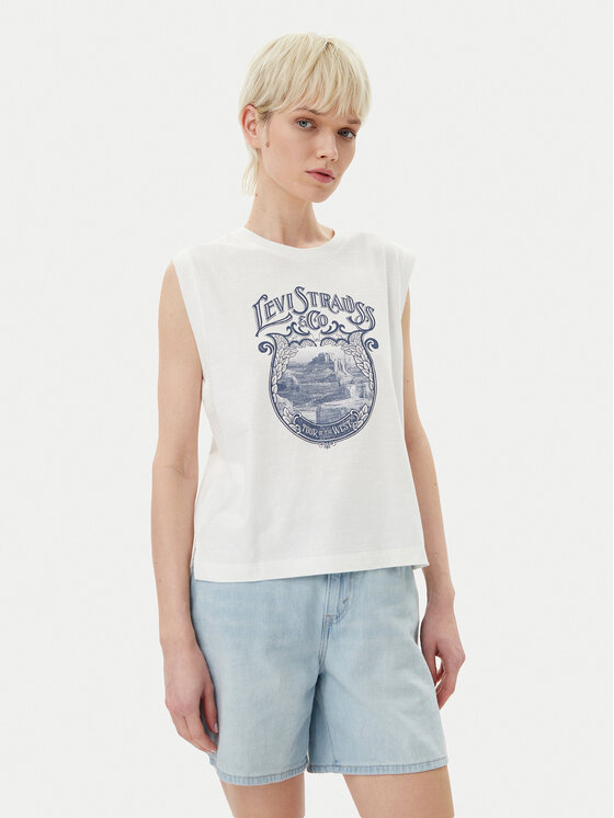 Levi's® Levi's® Bluză Graphic 001MW-0000 Alb Standard Fit
