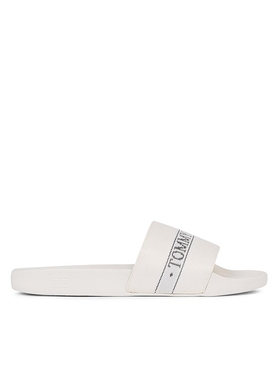 Tommy Hilfiger Tommy Hilfiger Natikači Tommy Hilfiger Pool Slide FW0FW07556 Bela