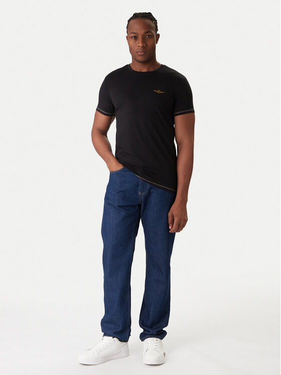 Aeronautica Militare Aeronautica Militare Komplet t-shirtów AM1UTI003B Czarny Slim Fit