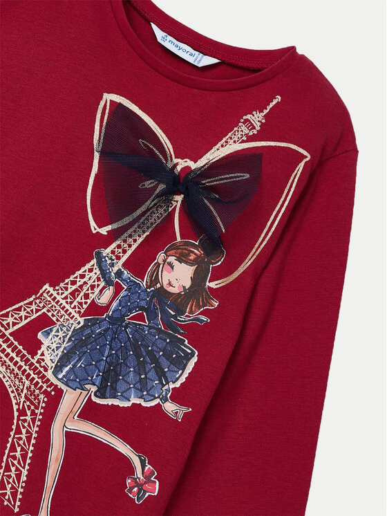 Mayoral Mayoral Bluza 4063 Rdeča Regular Fit
