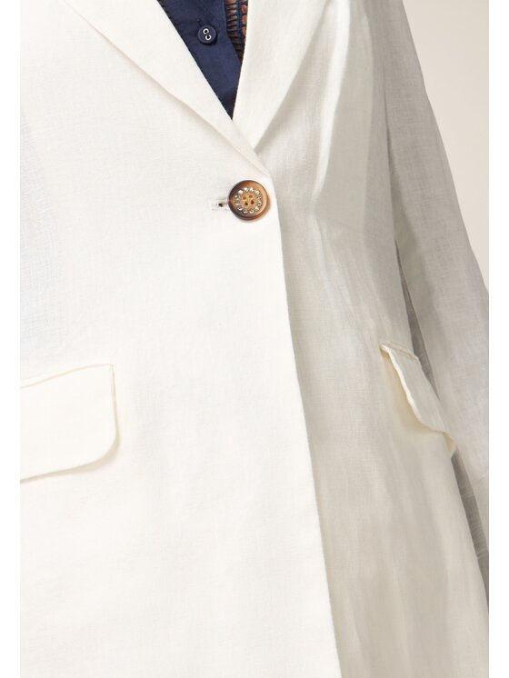 Oltre Oltre Giacca outdoor R130R002161N011 Bianco Baggy Fit