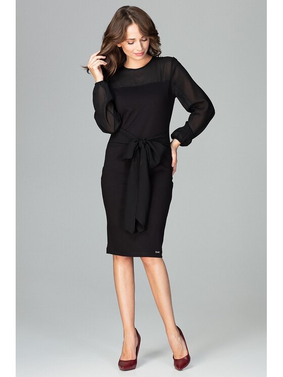 Lenitif Lenitif Vestito K494 Nero Regular Fit