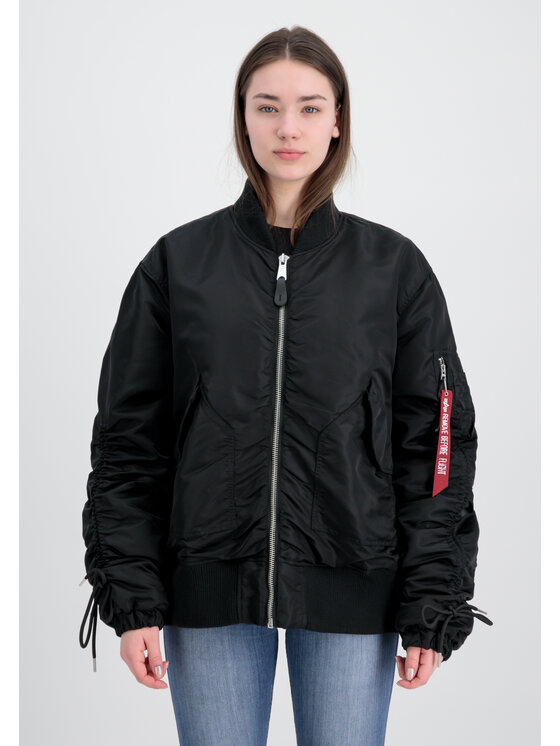 Alpha Industries Alpha Industries Kurtka bomber CWU MA-1 Bomber Jacket Women Czarny Oversize