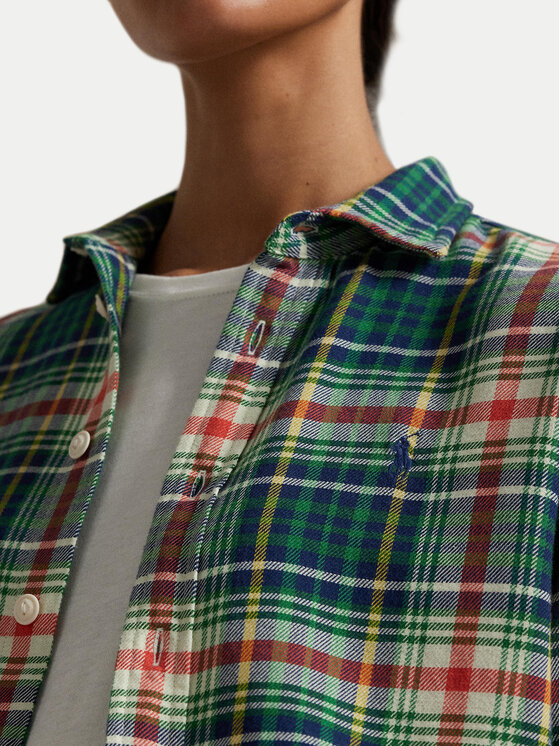 Polo Ralph Lauren Polo Ralph Lauren Риза 211A95156002 Зелен Relaxed Fit