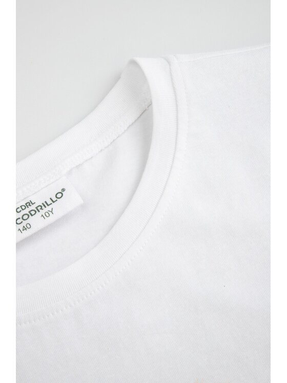Coccodrillo Coccodrillo T-Shirt WC6143204VGA-001 Biały Regular Fit