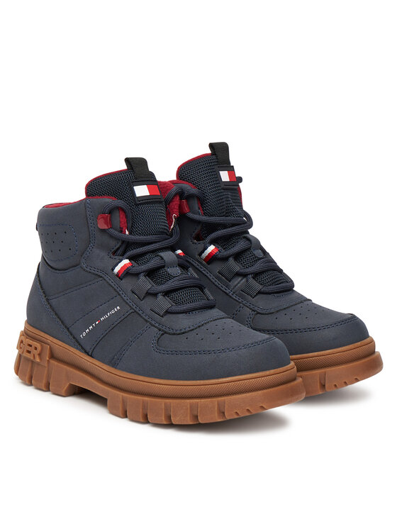 Tommy Hilfiger Tommy Hilfiger Gležnjarji T3X5-34129-1696 S Mornarsko modra