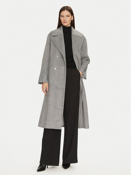 Imperial Imperial Prehodni plašč KI54IBT Siva Relaxed Fit