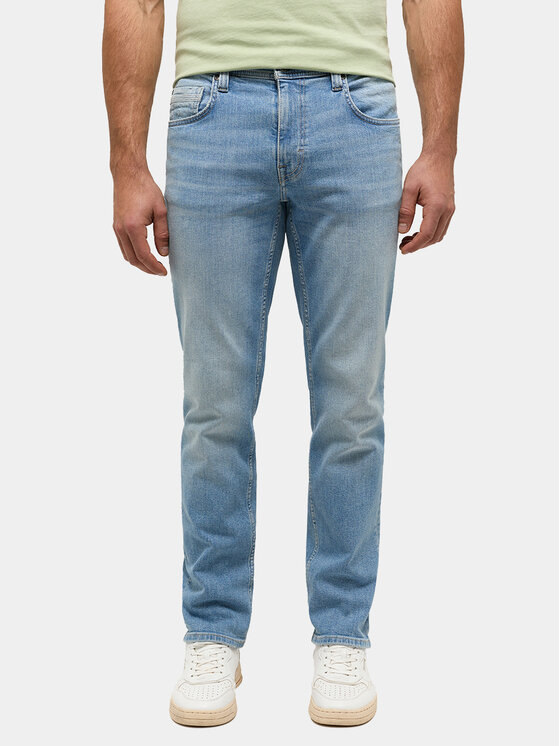 Mustang Džínsy Washington 1014877 Modrá Straight Fit