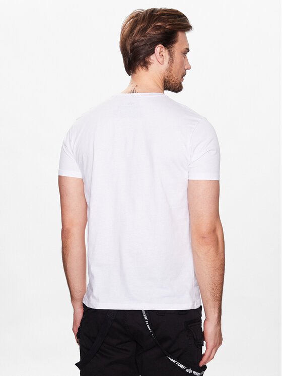 Alpha Industries Alpha Industries Tričko Basic 118533 Biela Regular Fit