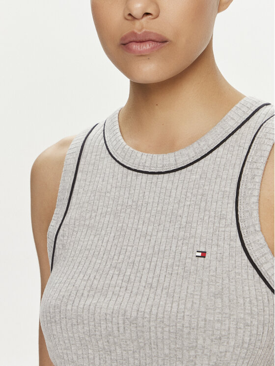Tommy Hilfiger Tommy Hilfiger Marškinėliai UW0UW05232 Pilka Slim Fit