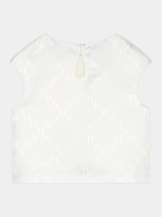 Karl Lagerfeld Kids Karl Lagerfeld Kids Blūze Z30117 D Écru Regular Fit