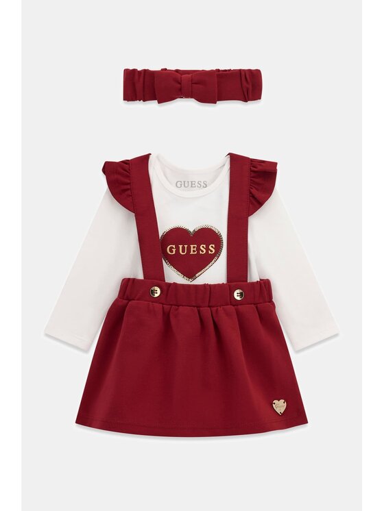 Guess Kids Guess Kids Vestito da giorno 184447 Bianco Classic Fit