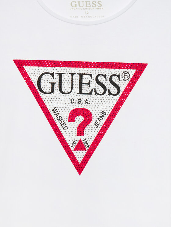 Guess Guess T-Shirt J2YI51 K6YW1 Bílá Regular Fit