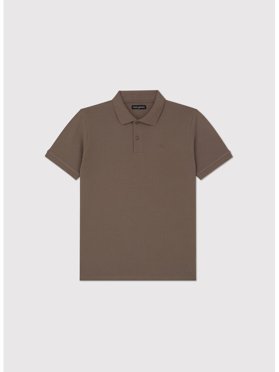 Pako Lorente Pako Lorente Polo P26SF-TX-001 Brązowy Classic Fit